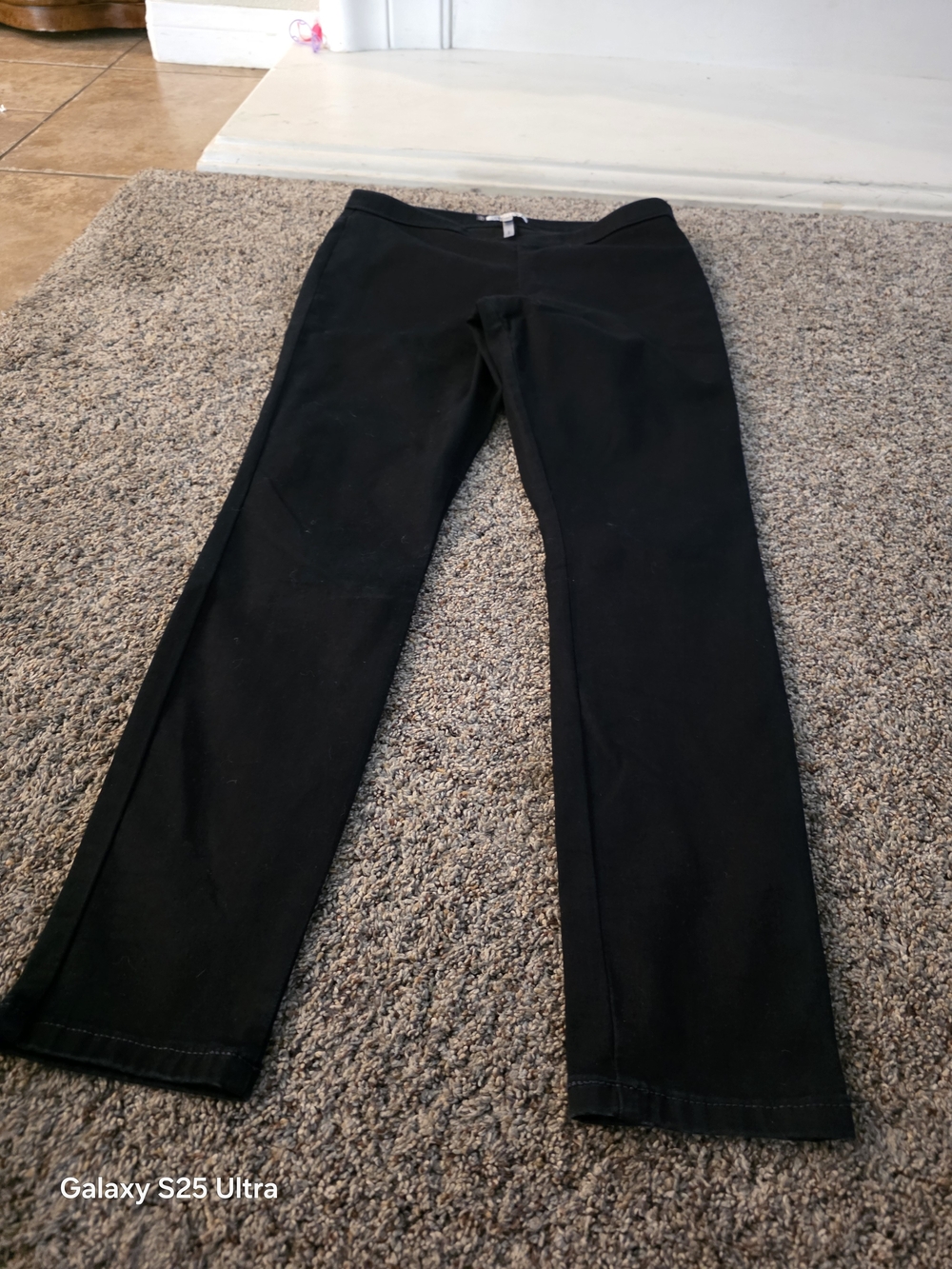 Jennifer Lopez Black Straight-Leg Pants